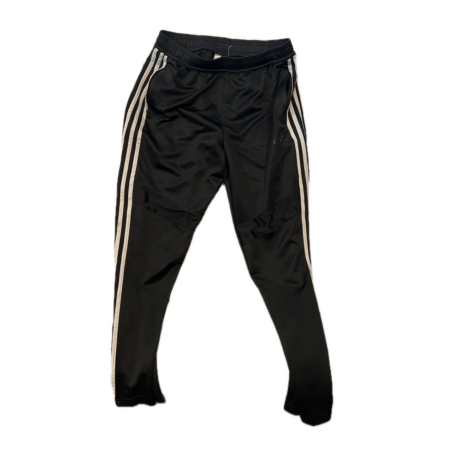 Adidas Three Stripe Black Trackpants Mens M