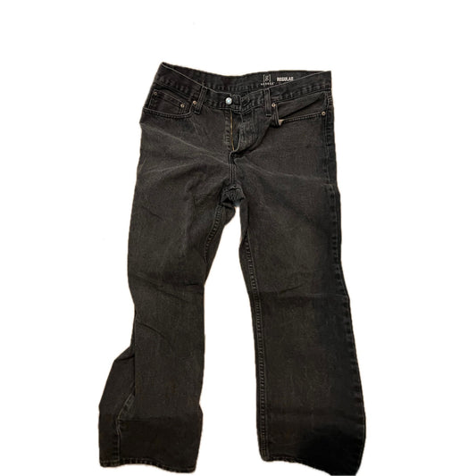 George Regular Black Jeans Mens 34x30