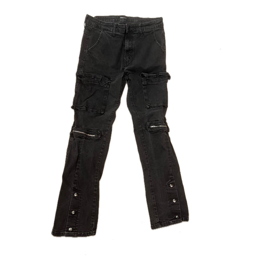 Fashion Nova Men Flared Fit Black Jeans Mens 32x28