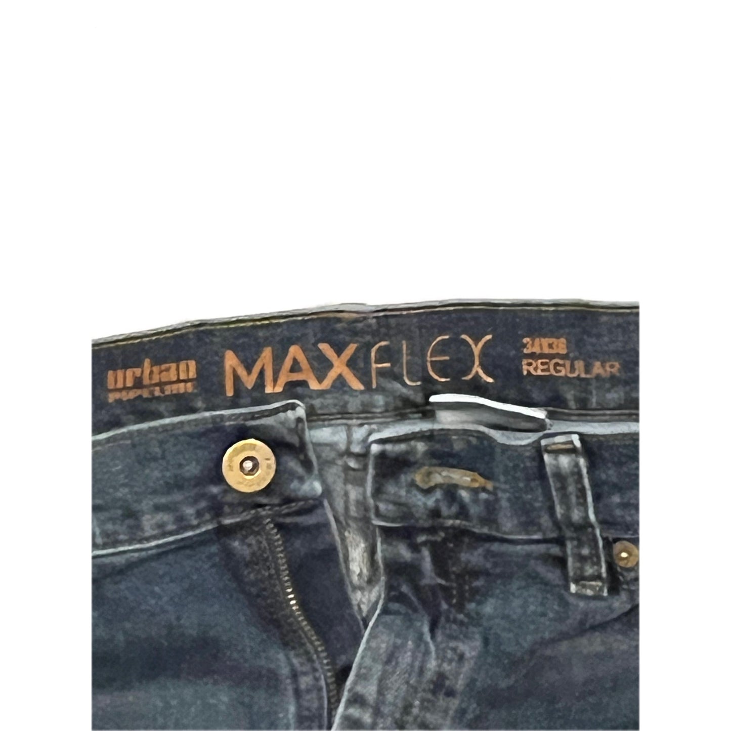 Urban Pipeline  MaxFlex Regular Fit Blue Jeans Mens 34x36