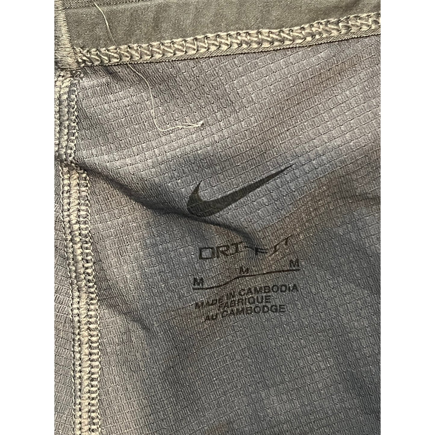Shorts Nike Dri Fit doublés gris noir d'entraînement pour homme taille M