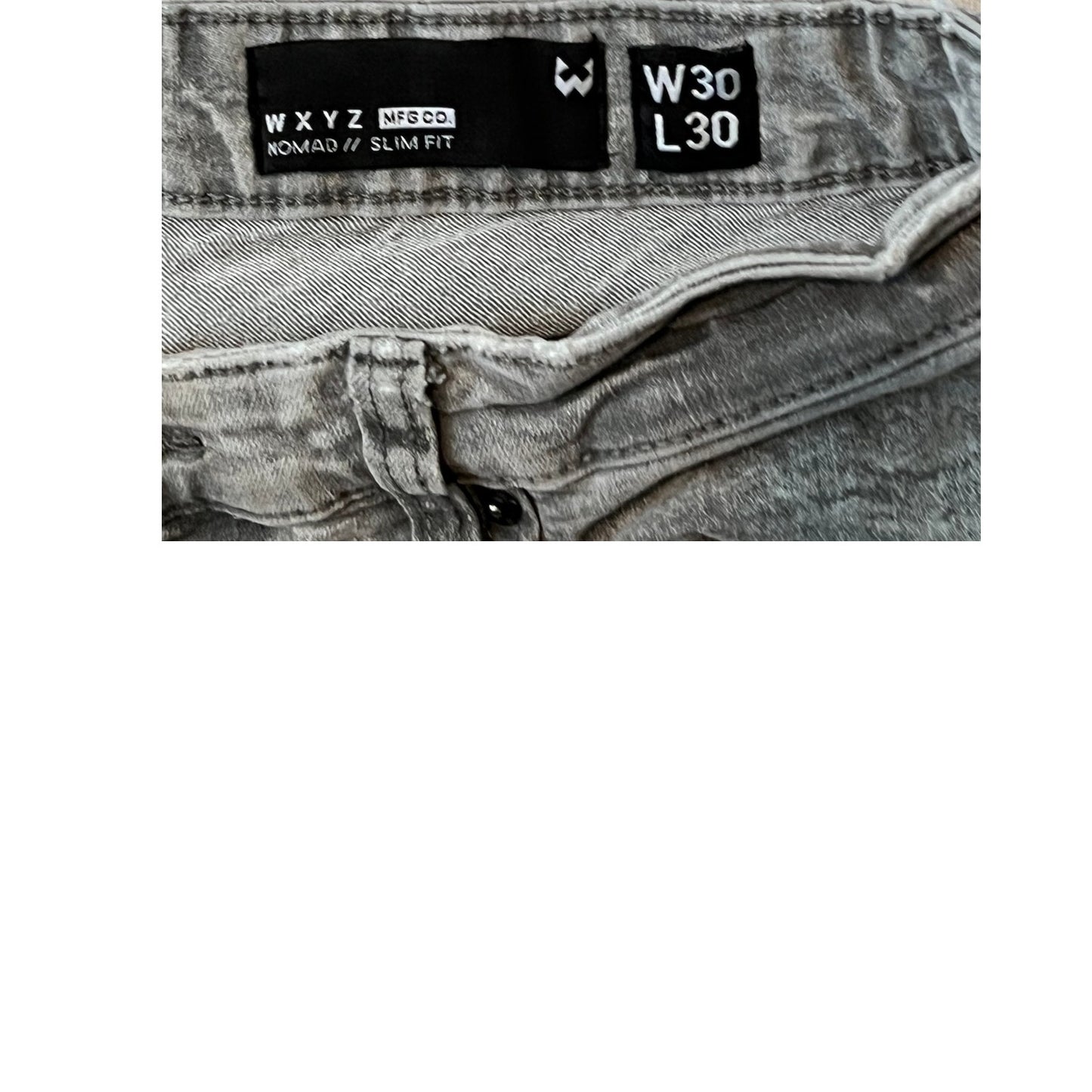 WXYZ Jean droit slim bleu homme 30x30