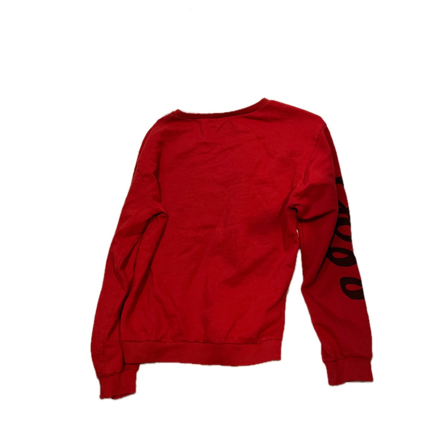 On Fire Boss Cherry Red Crew Sweat Set Womans Plus 1X