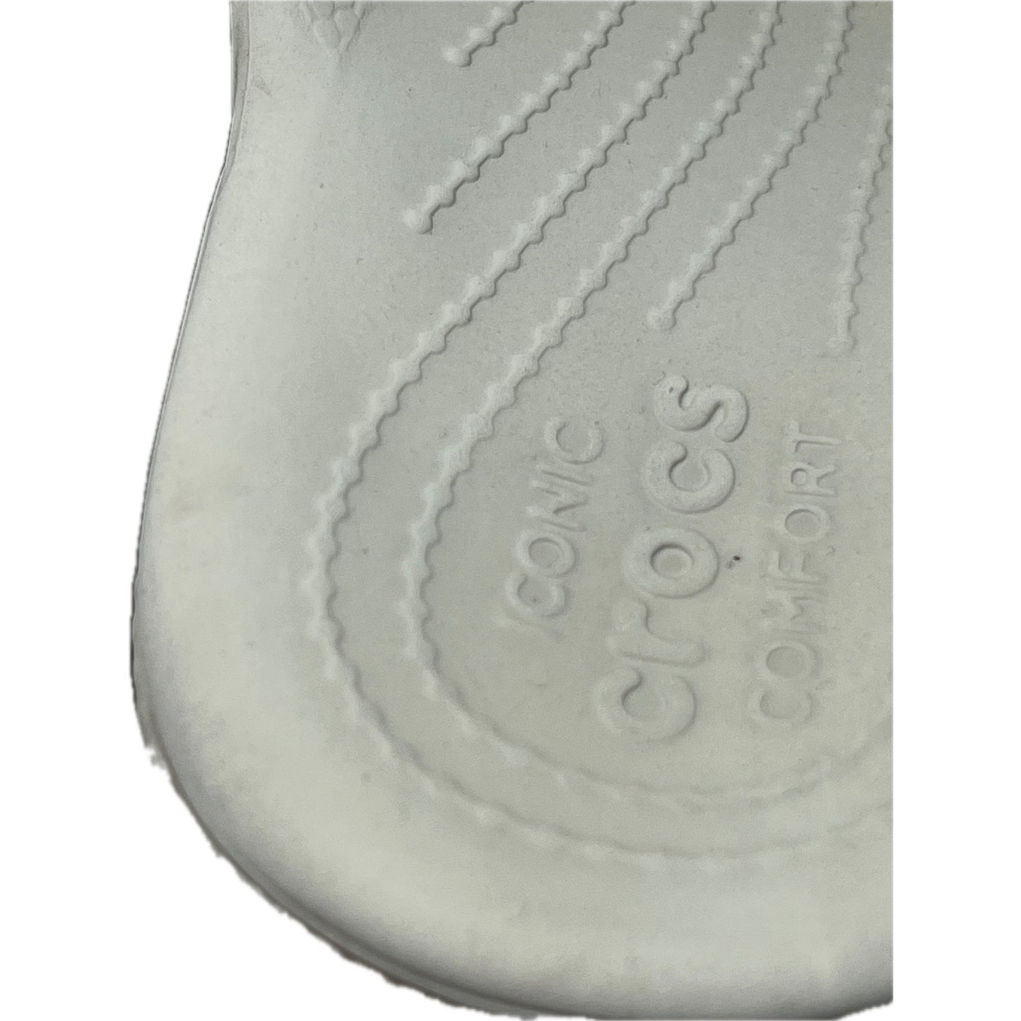 Sandalias clásicas icónicas Crocs Blancas Cómodas Dos Tiras Talla Hombre 10