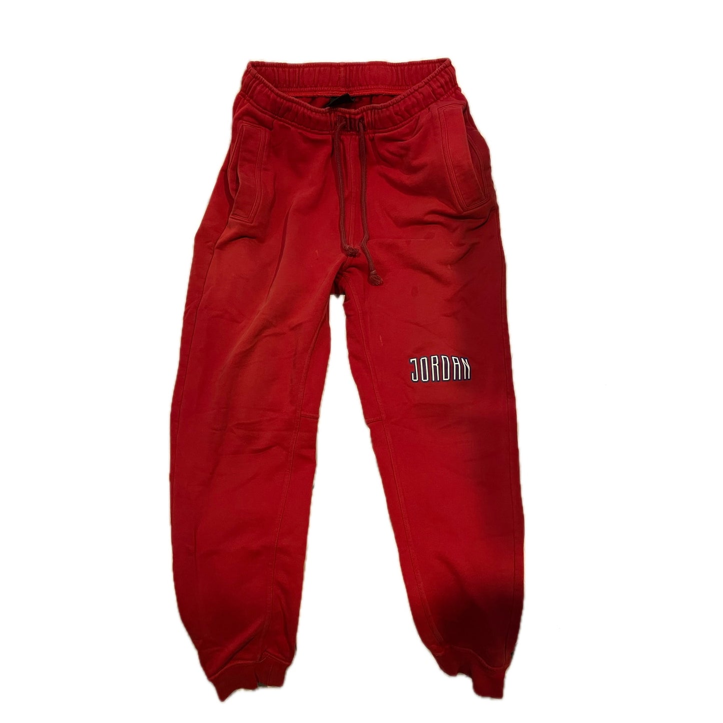 Nike Air Jordan Red Cuffed Sweatpants Joggers Mens Small