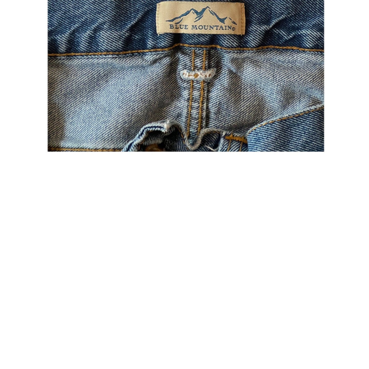 Blue Mountain Blue Straight Heavy Denim Jeans Mens 38x32