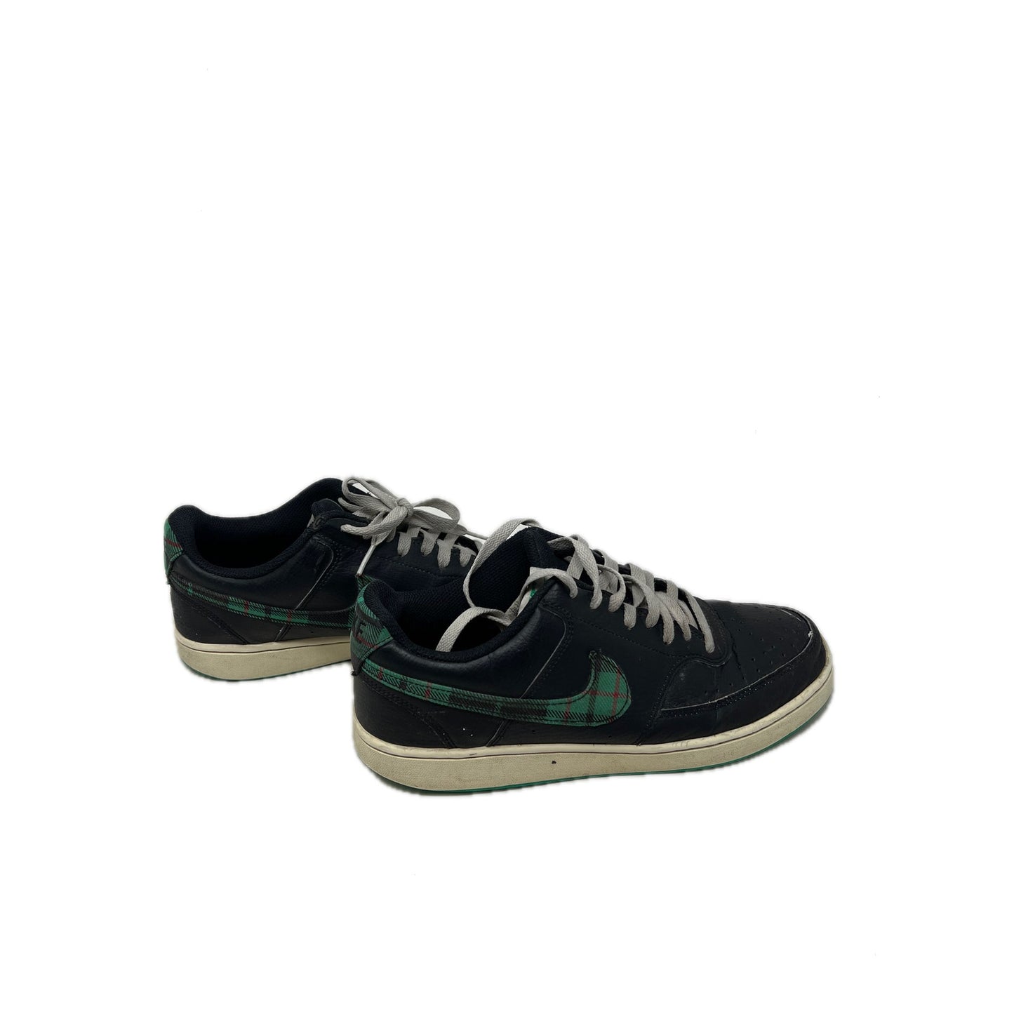 Nike Court Vision Low Green Plaid Shoes Mens 10