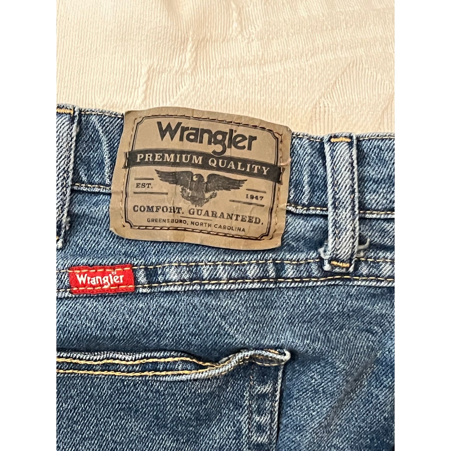 Wrangler Classic Straight Blue Jeans Mens 40x30