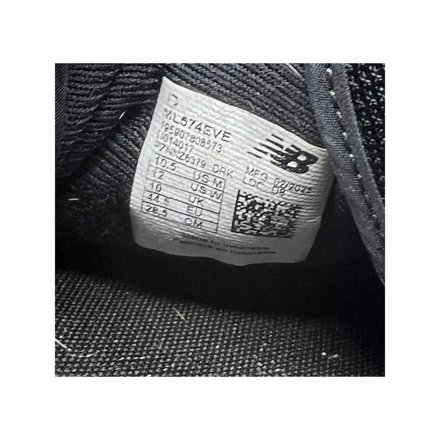 New Balance 574 Core Classic triple-black Mens Sneakers 10.5