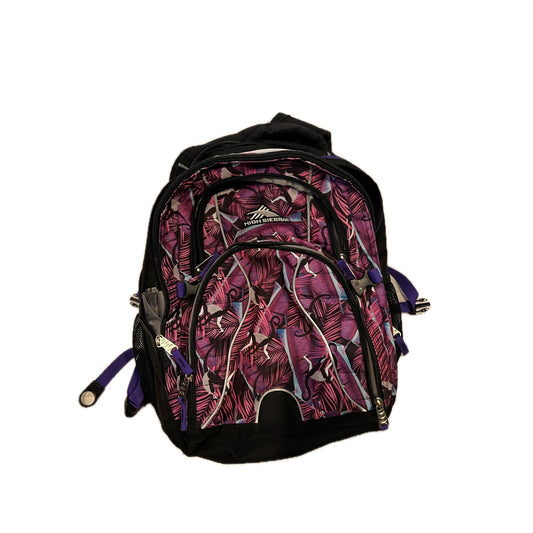 Mochila High Sierra Swerve con patrón púrpura