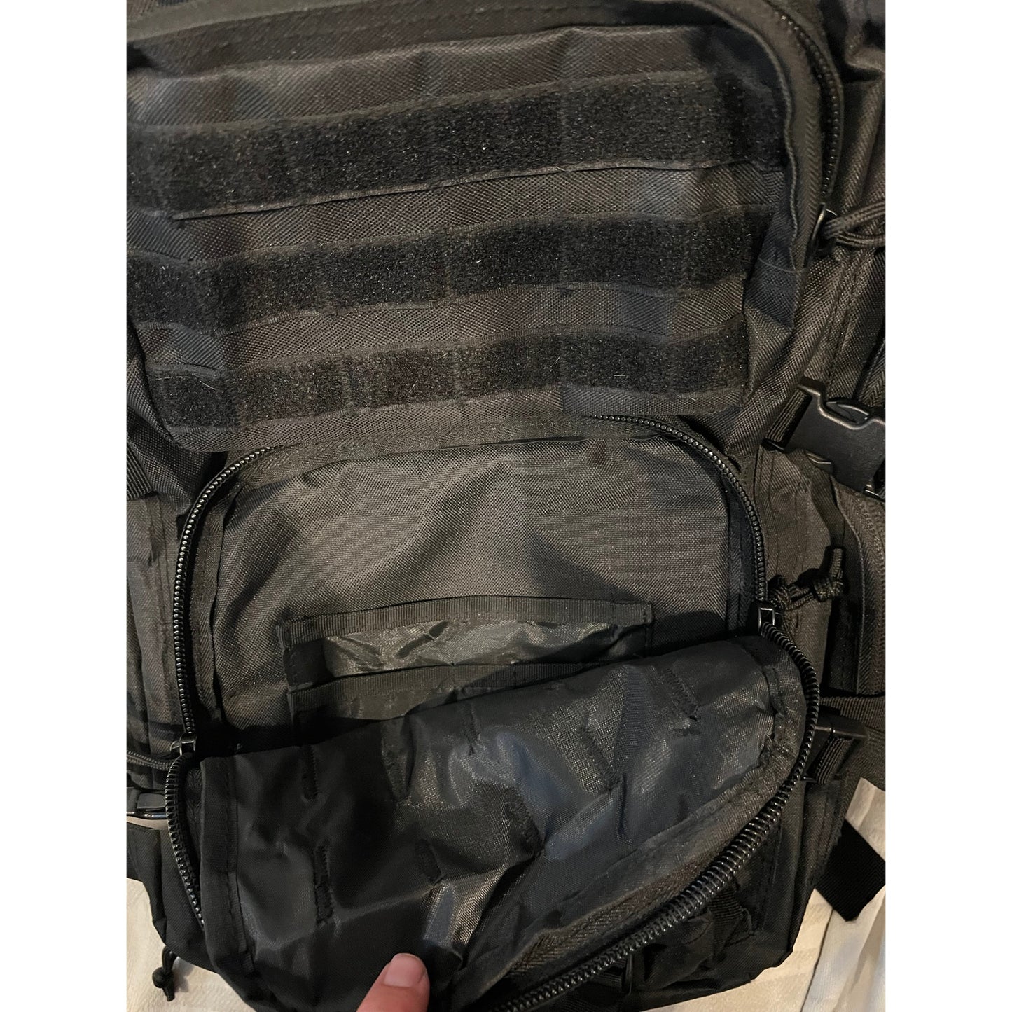 Generic Black Canvas Tactical Backpack