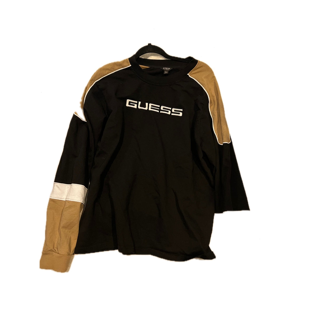 Guess Brown Black Crewneck Sweatshirt Mens XXL