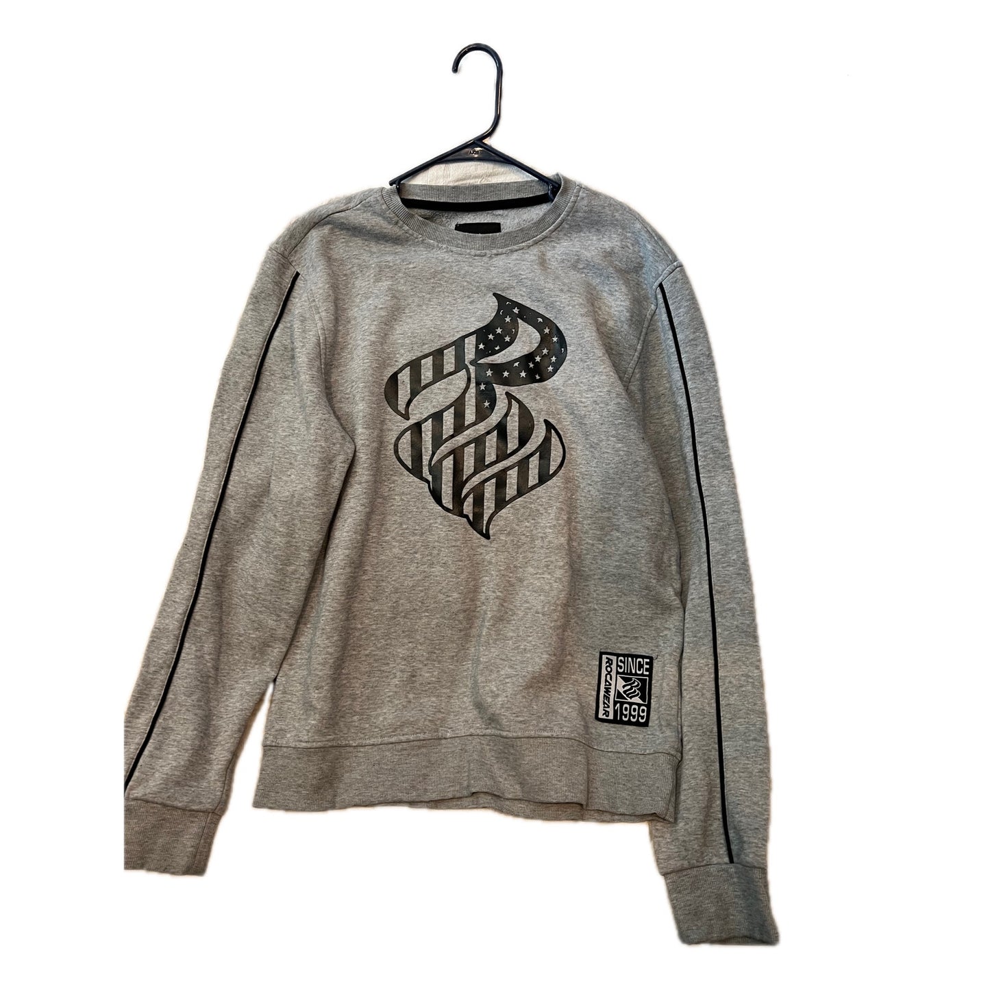 Sweat-shirt ras du cou gris Rocawear homme taille L