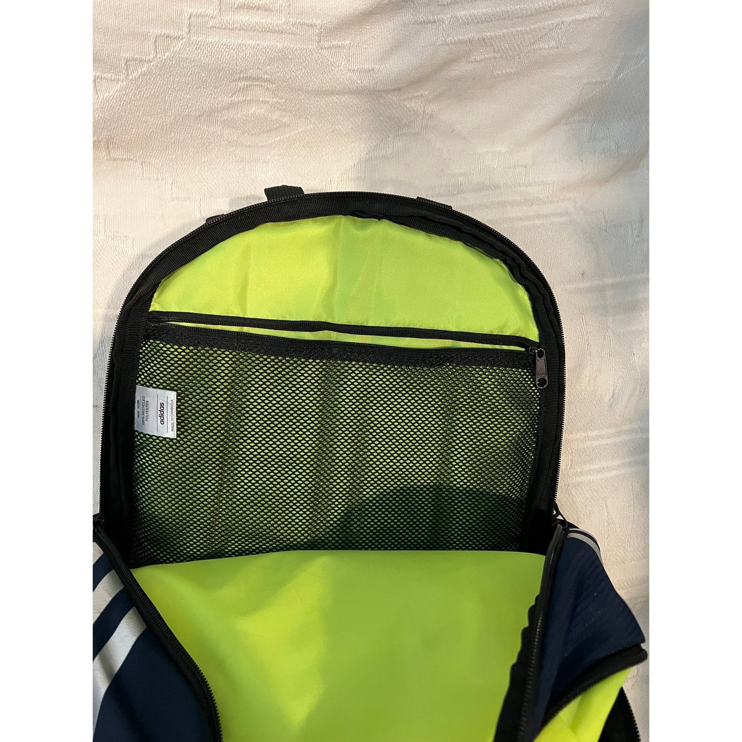 Adidas Stadium 3 Navy Blue Black Multi Section Backpack