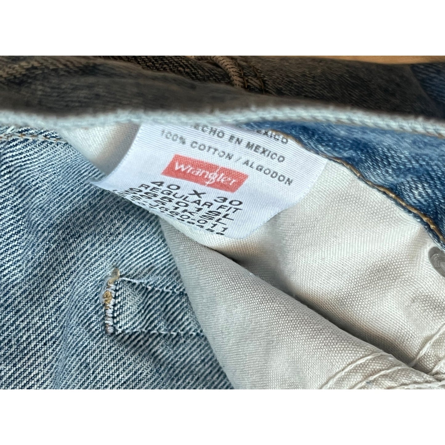 Wrangler Classic Straight Blue Jeans Mens 40x30