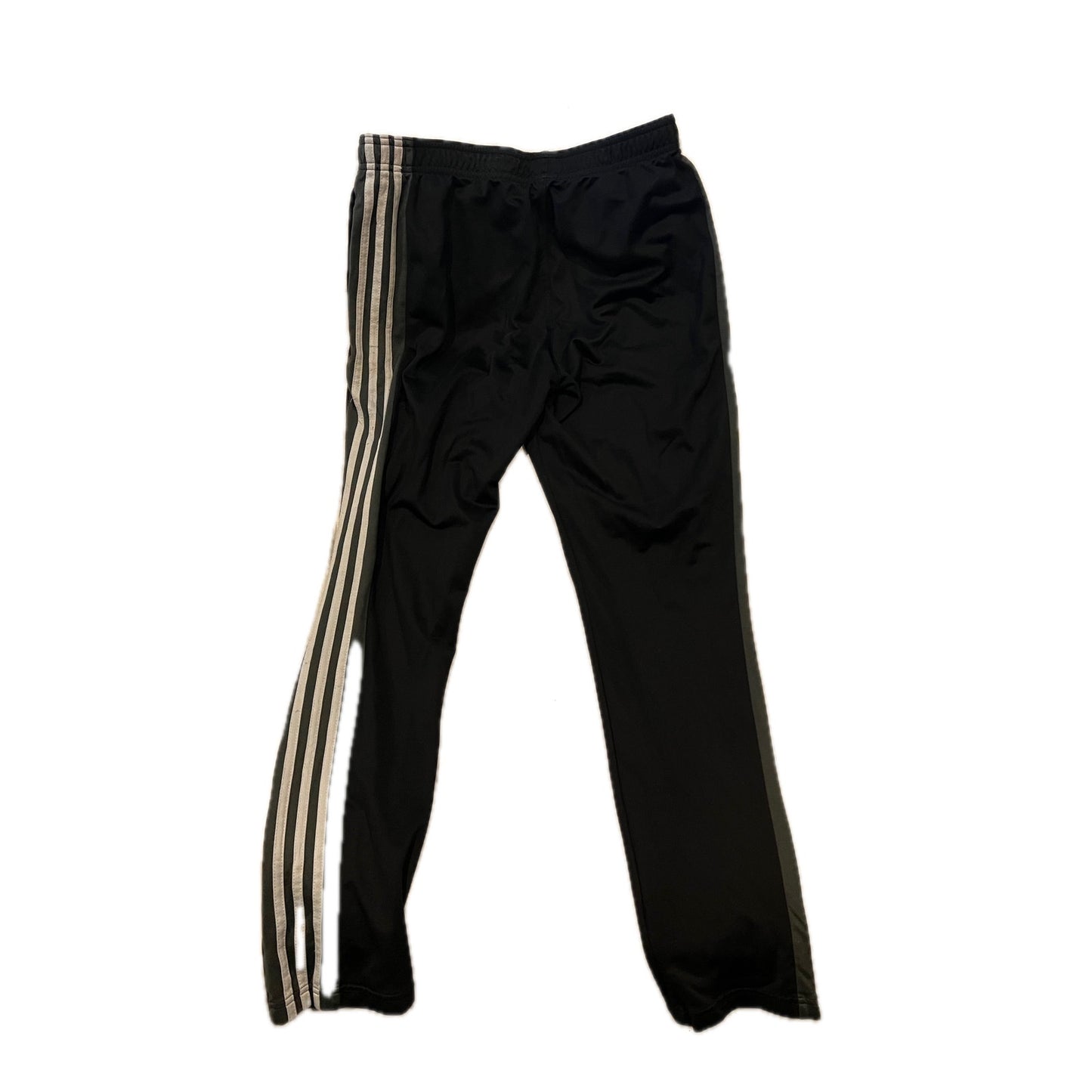 Adidas Black White Zippered Ankle Joggers Mens Med