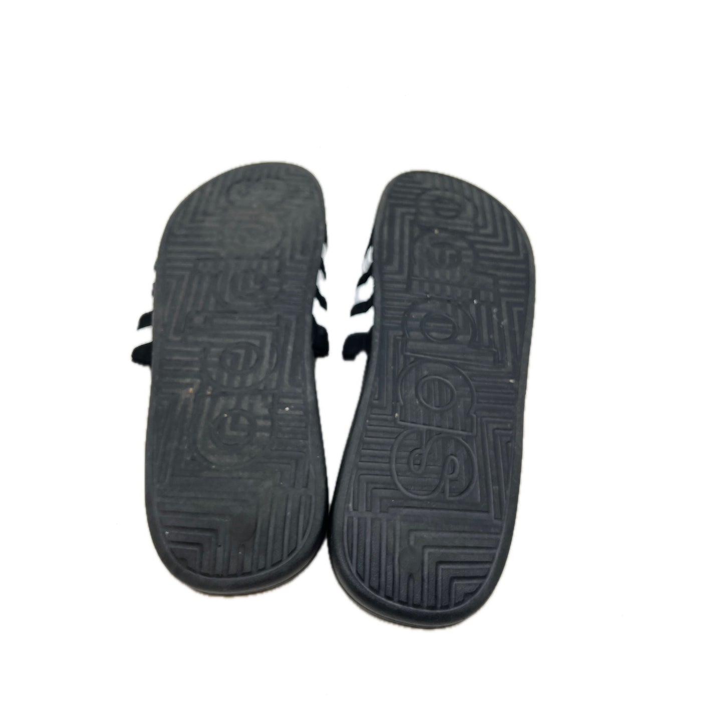 adidas Adissage Slides Black White Mens 13