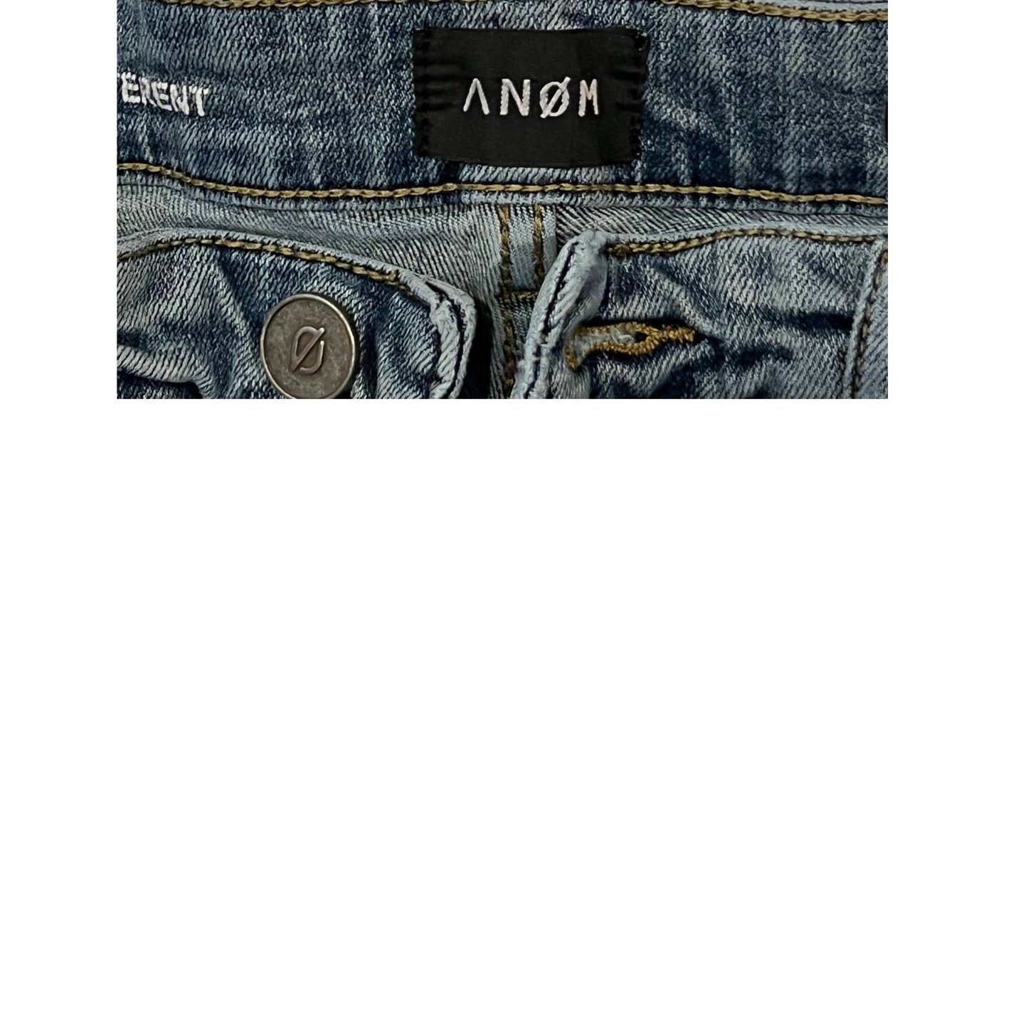 ANOM ANM138SF Slim Blue Jeans Men's 34x32