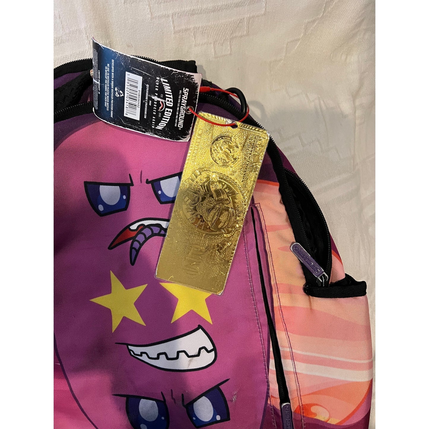 Sprayground Pink Angry Eyes Backpack