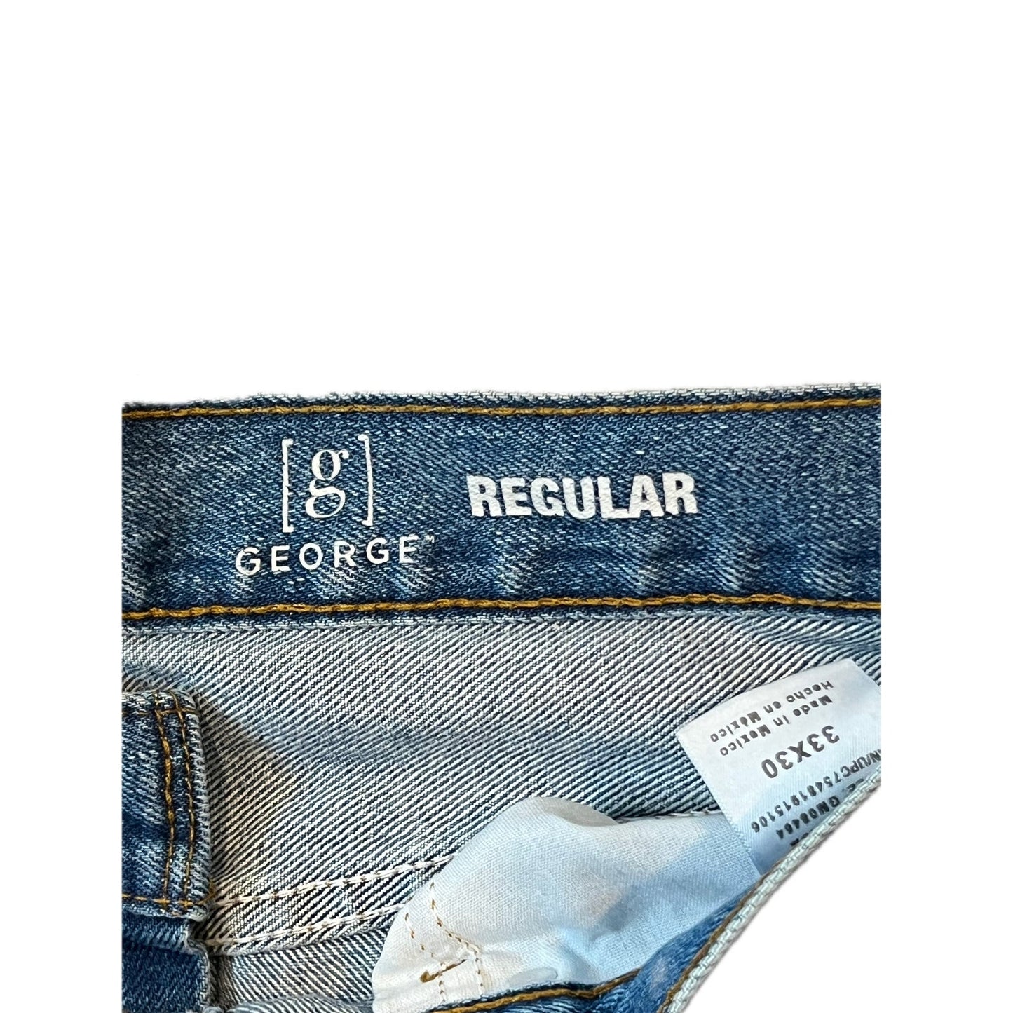 George Regular Blue Jeans Mens 33x30