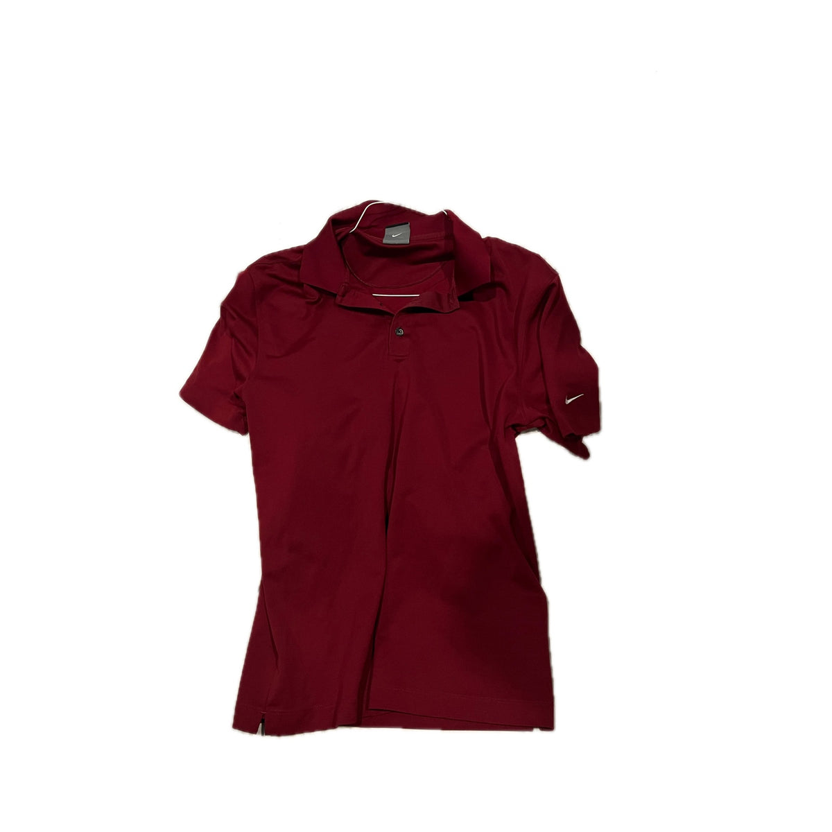 Nike Dri-Fit Red Burgundy Golf Shirt, Men's Med