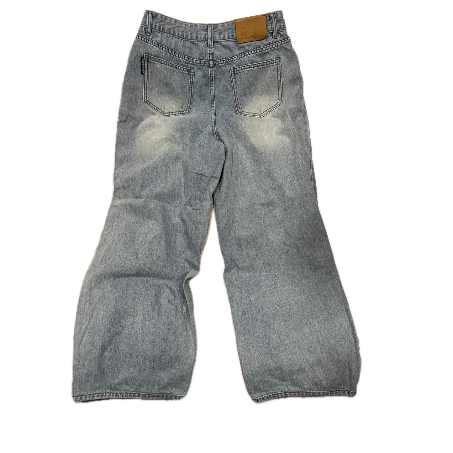Jeans KenH 21 Winter Flared Baggy Blue Jeans Womans XL 30x24