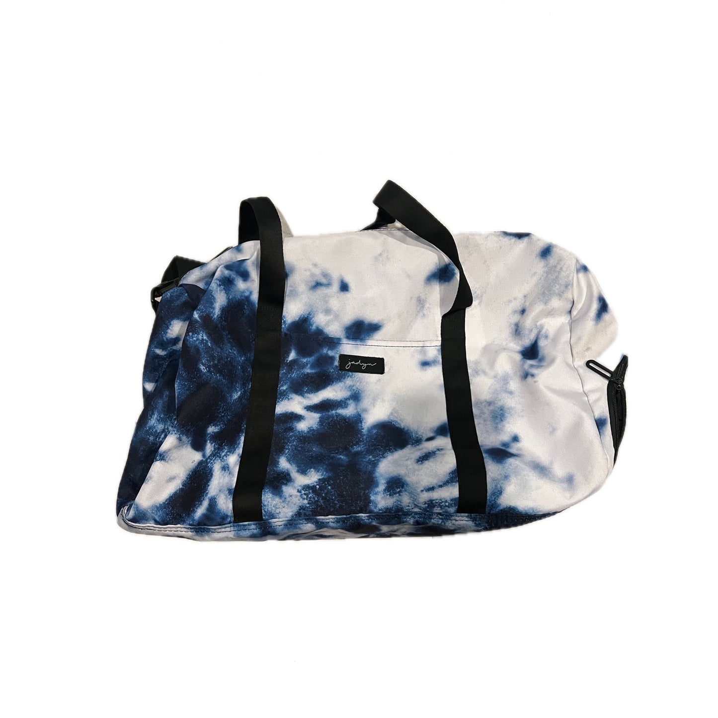 Blue White Tye Dye Gym Bag 18"x12"x10"