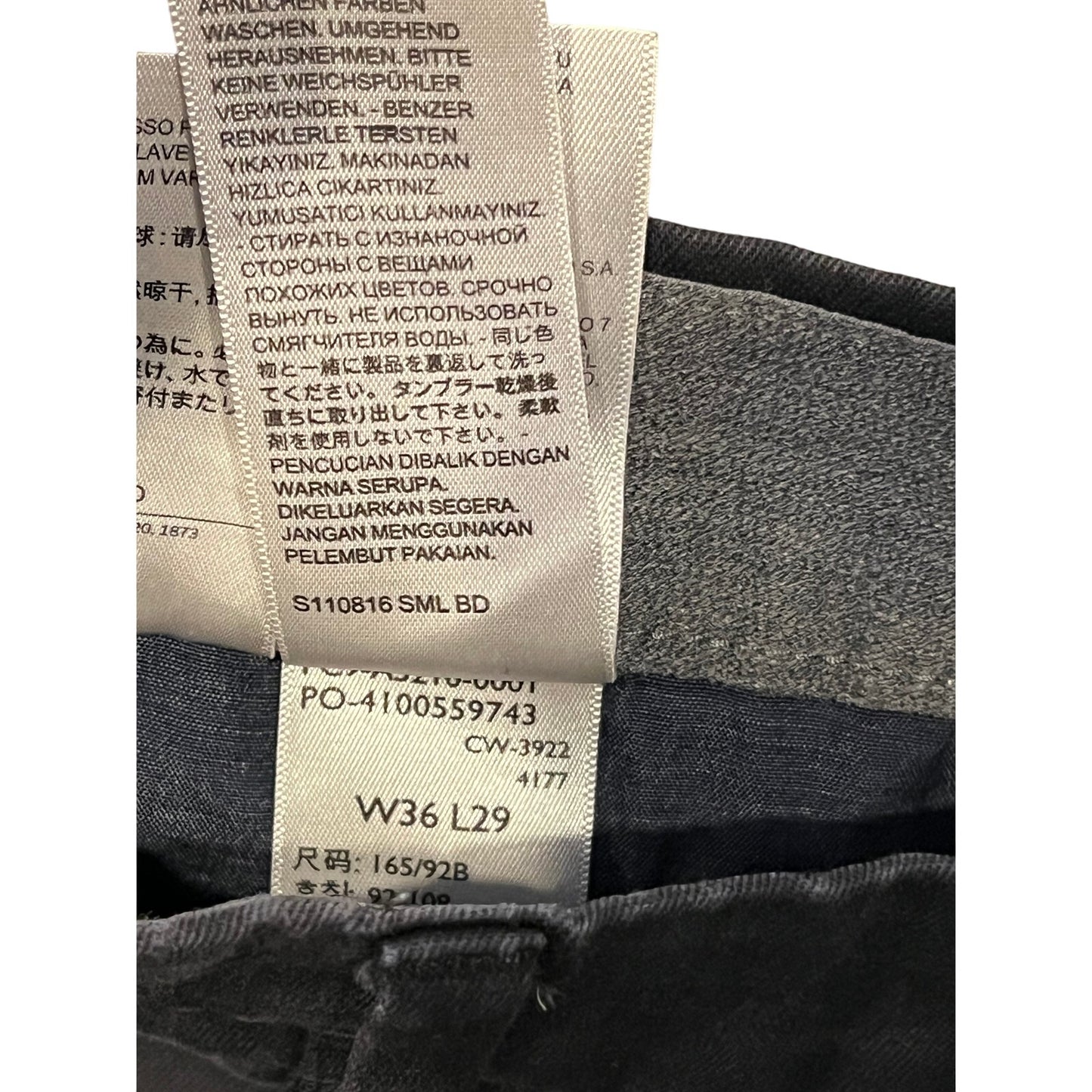 Dockers Black Easy Care Straight Dress Pants Mens 36x29