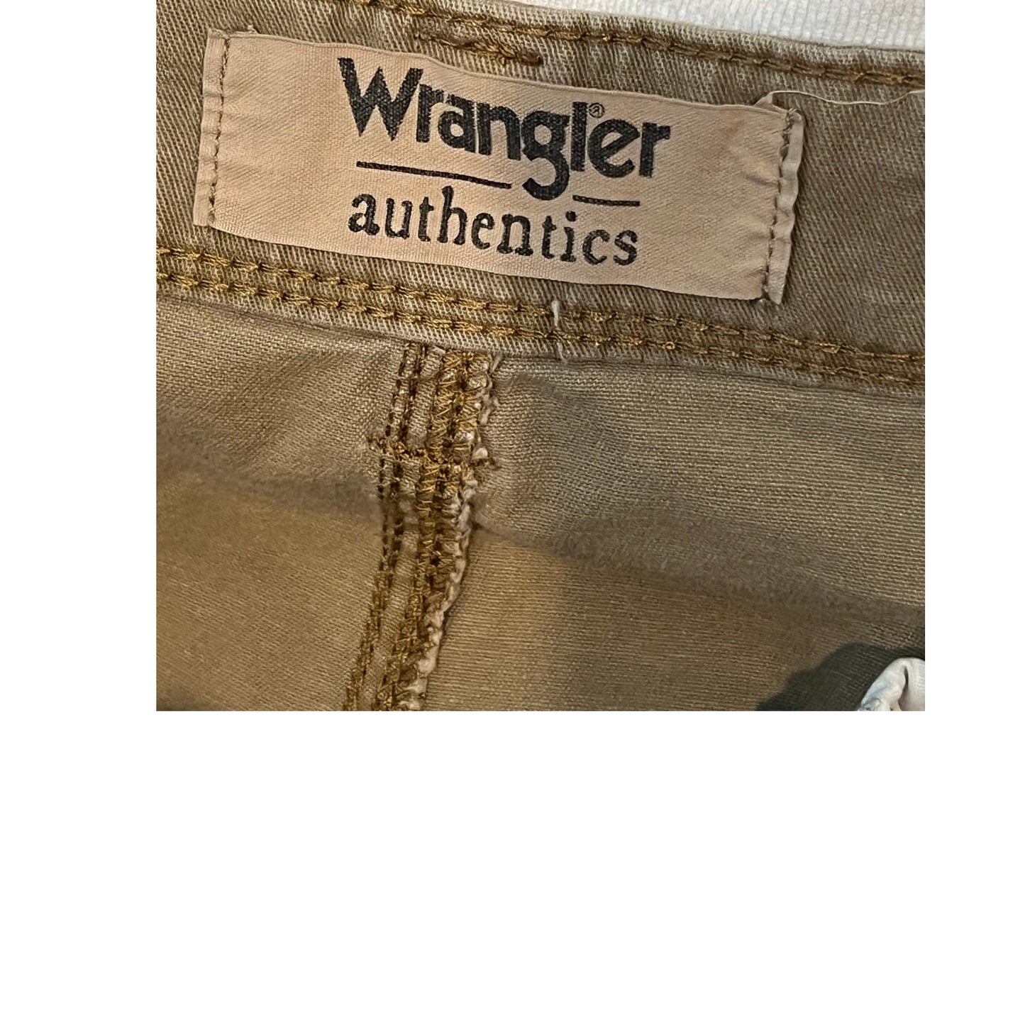 Wrangler Authentic Beige Cargo Pants Mens 38x34