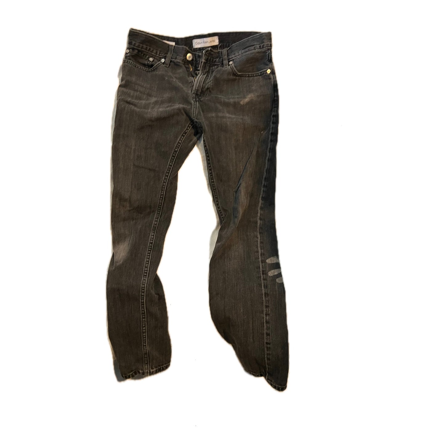 Calvin Klein Jean Coupe Droite Slim Noir Homme 29x30