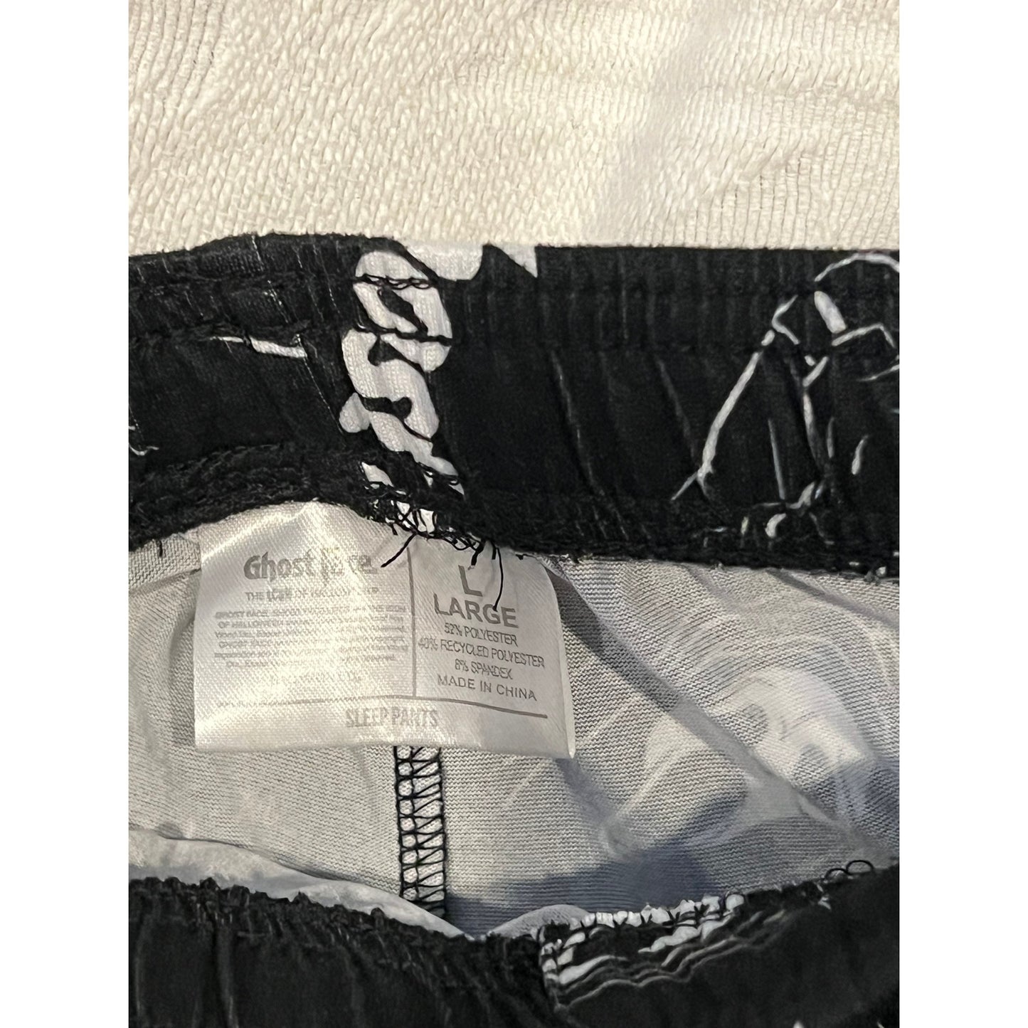 Ghostface Black Sleepwear Pants Mens Large
