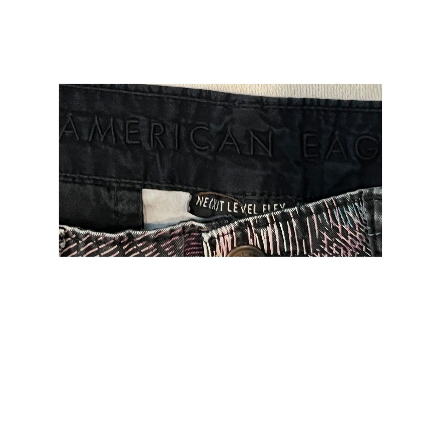 American Eagle Tropical Plants Flat Front Shorts Mens W 31