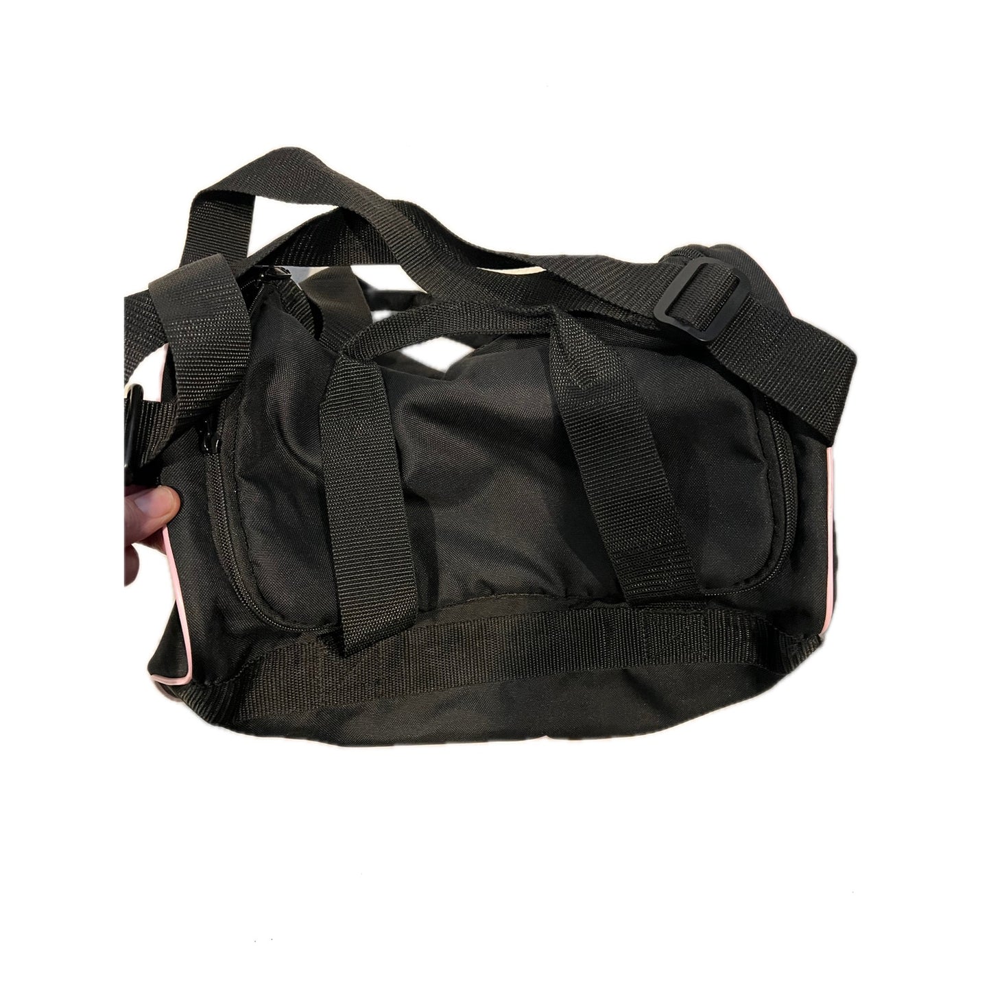 Adidas Defender Small Pink Black Gym Bag 18"x10"x12"