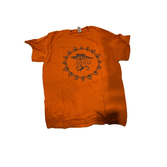 A Taste of Africa Orange Gildan T-Shirt Mens Medium