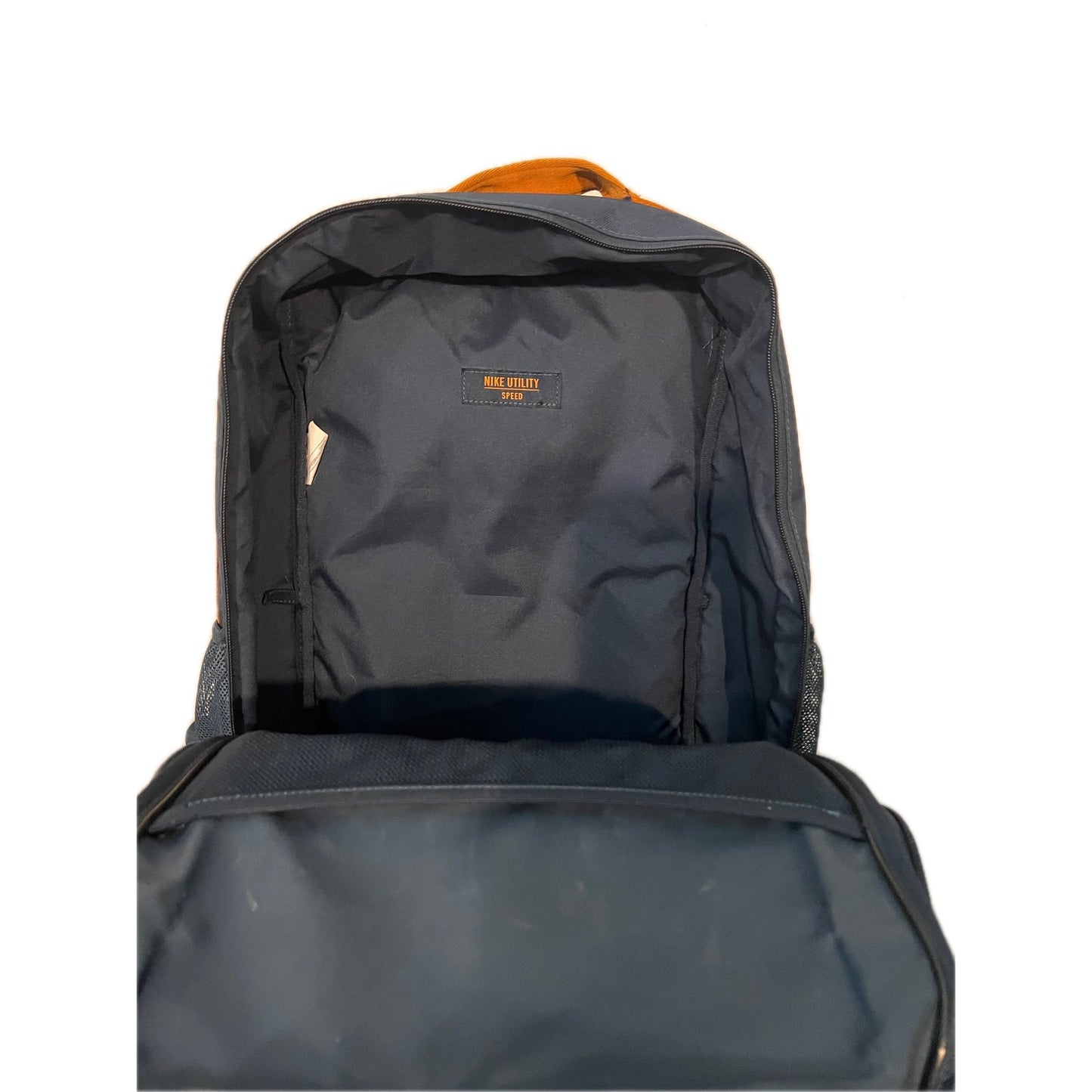 Nike Utility Speed Backpack Navy Blue Orange Black