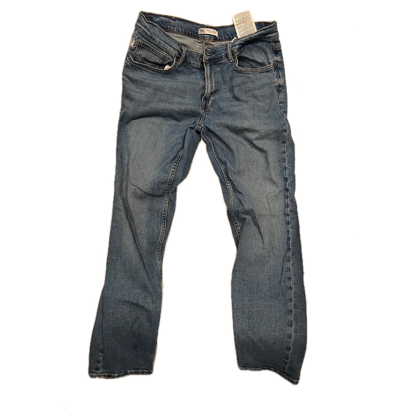 Zara Denim Wear Straight Black Jeans, Men's 34x28