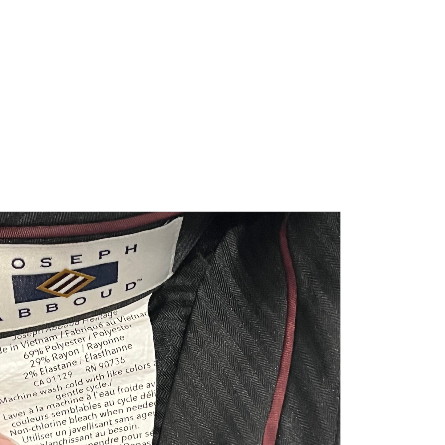 Joseph Abboud Black Dress Pants Mens 31x28