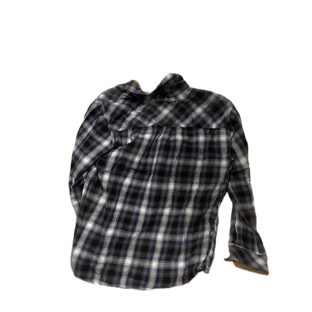 Legendary Whitetails Black White Checked Flannel Mens Med