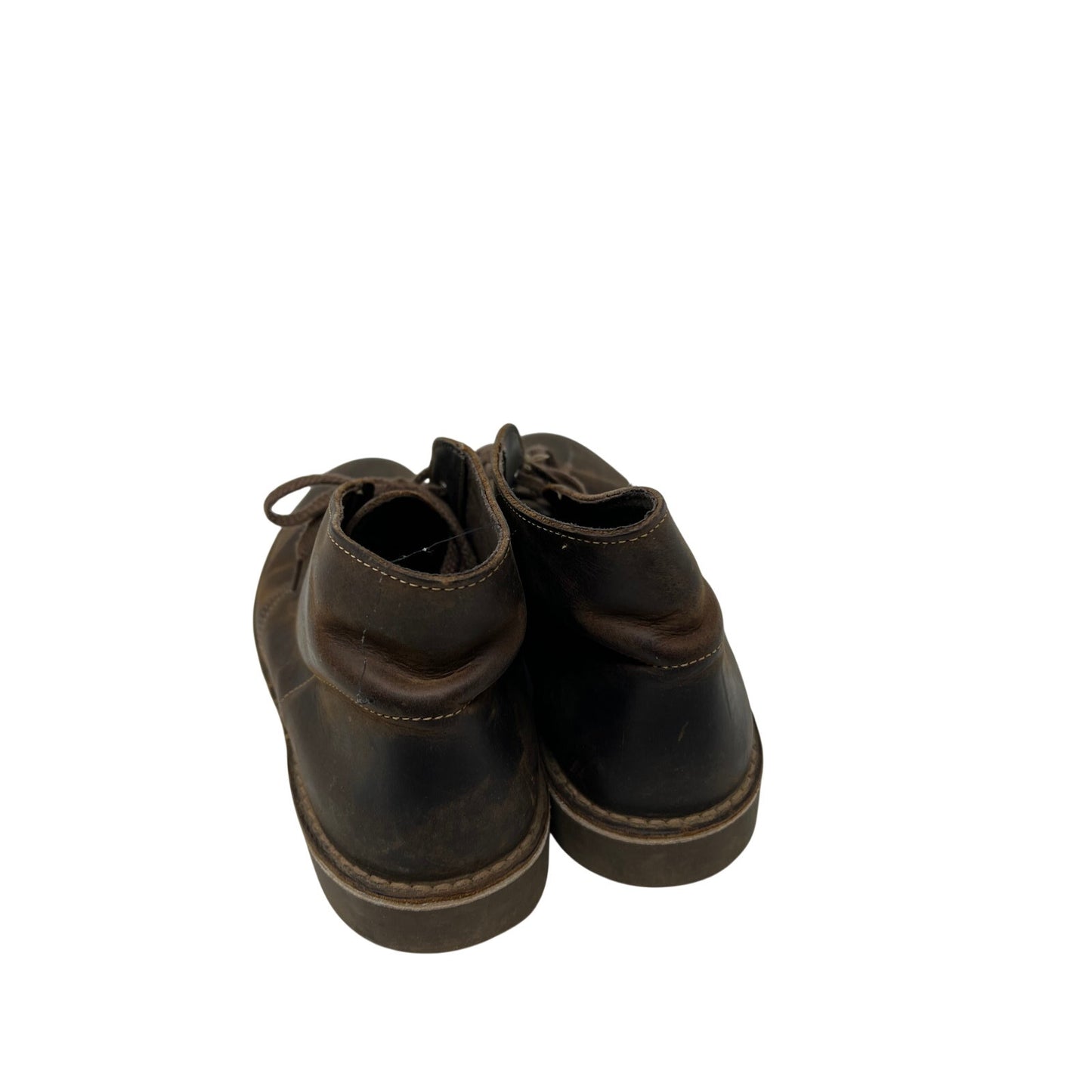 Clarks Bushacre 2 Beeswax brown leather chukka boots. Mens 9.5
