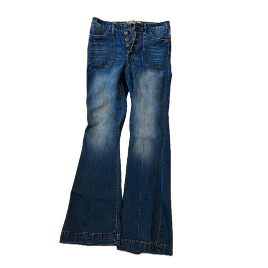 Elite Jeans Button Fly Flared Womans Jeans Size 9