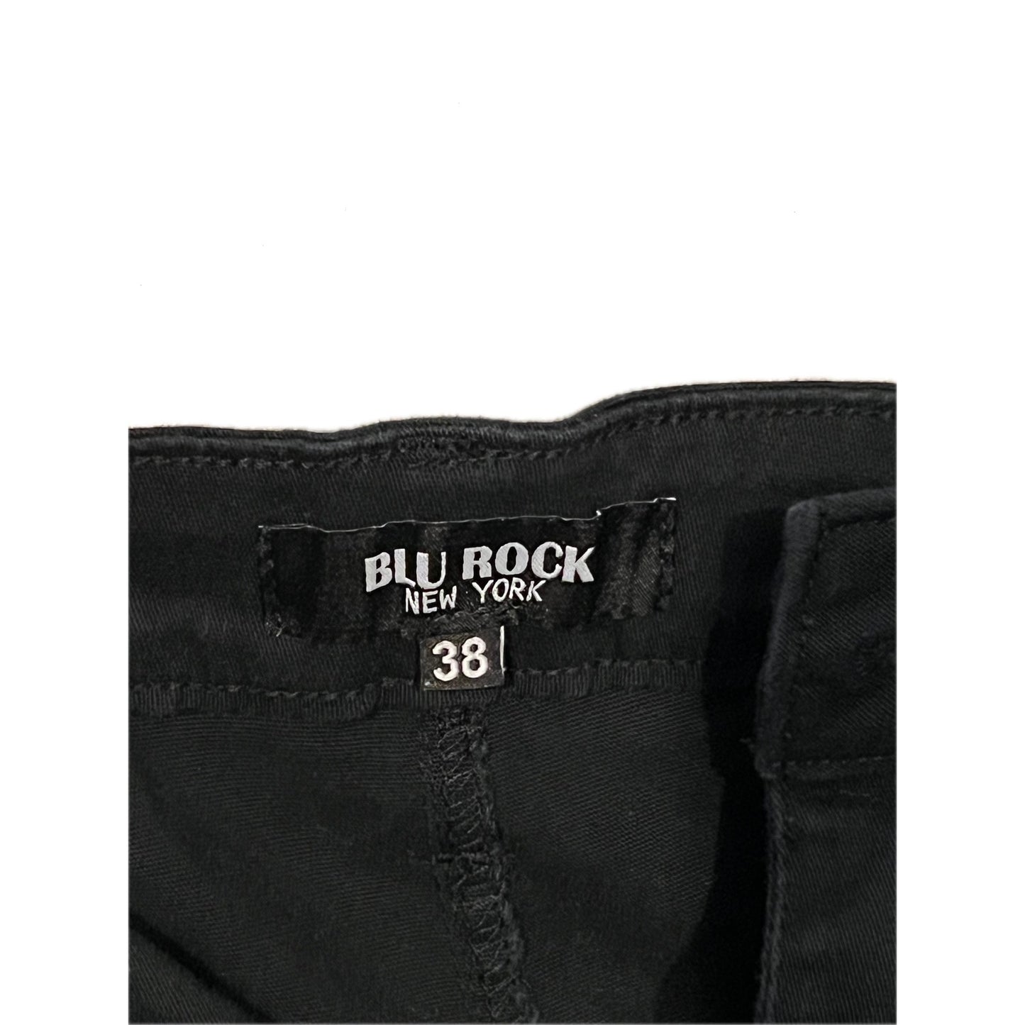 Blue Rock Black Cargo Chino Pants Mens 38x28
