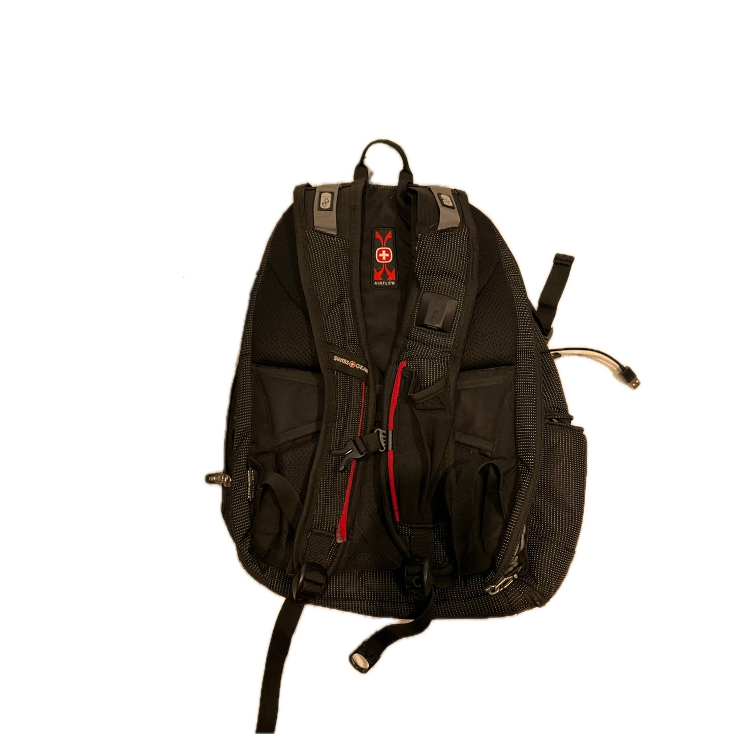 Swiss Gear 5358 ScanSmart Laptop Backpack Black Red