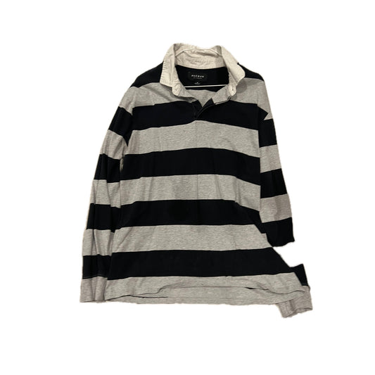 Pacsun Rugby Black Gray Shirt Mens M