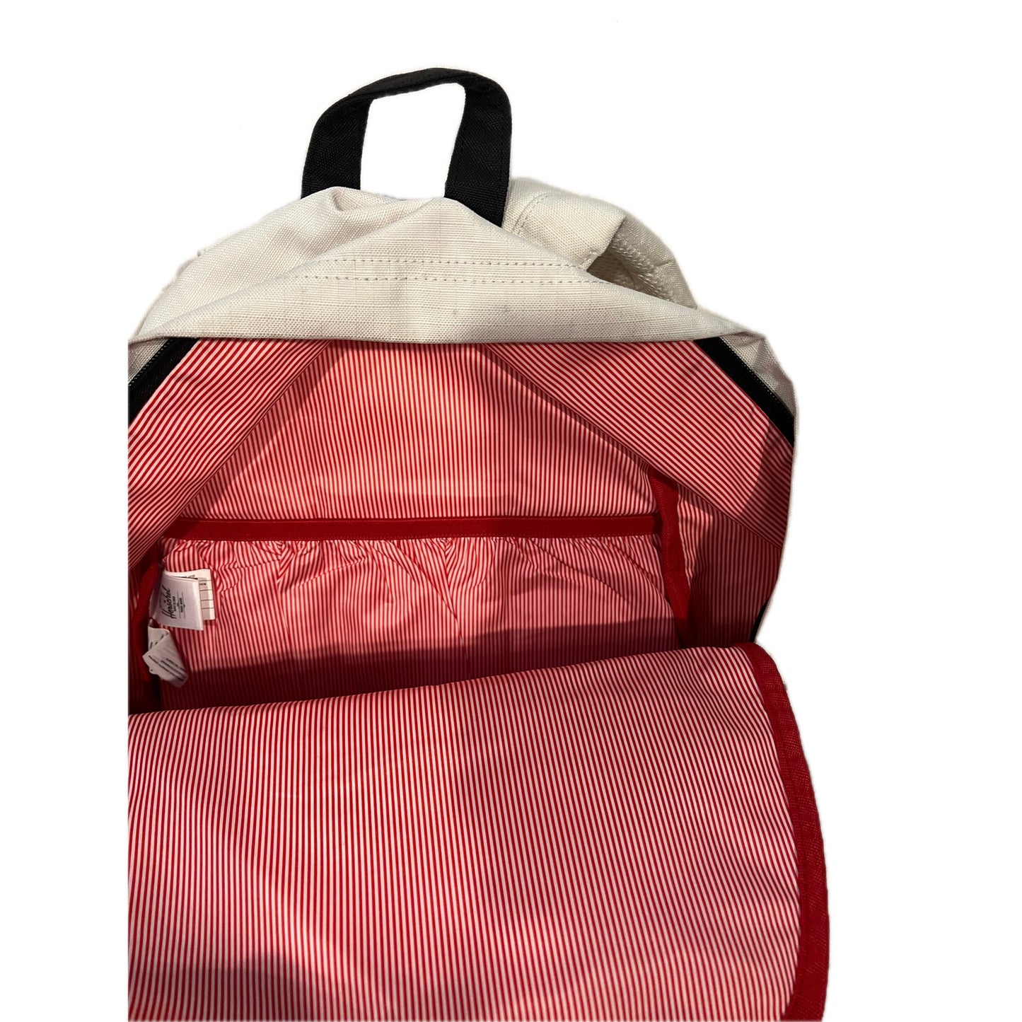 Herschel Classic 26L White Black Red Backpack