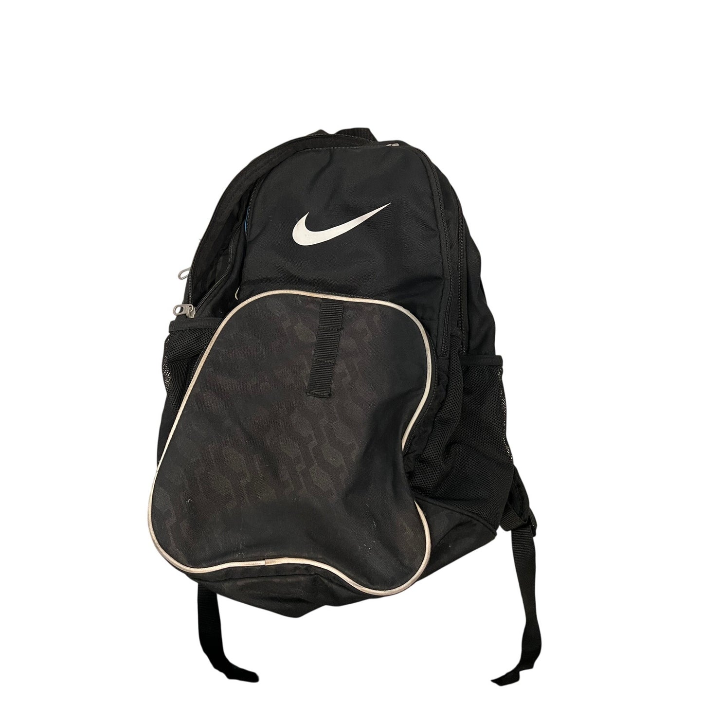 NIke Soccer Backpack Black with White Piping