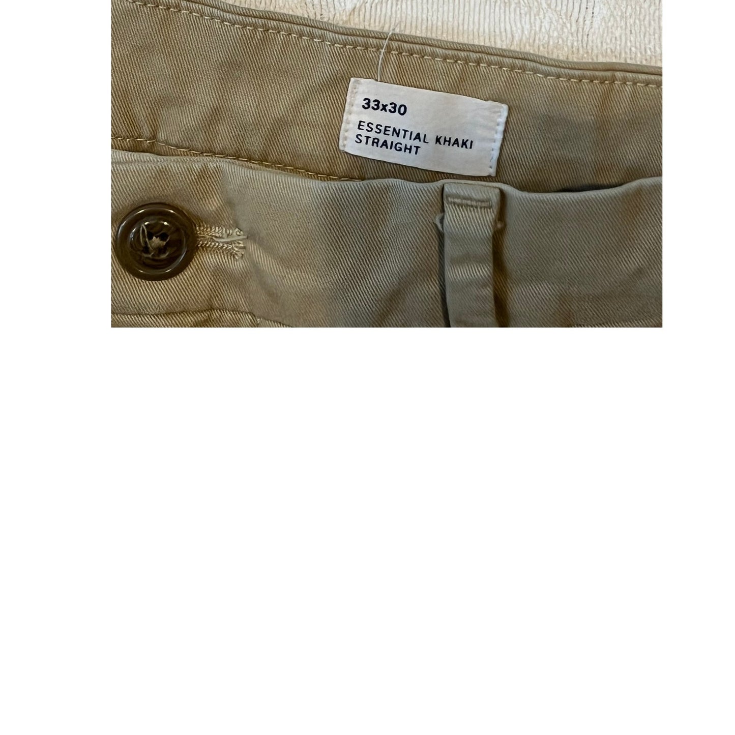 Gap Essential Straight Kahki Chinos Mens 33x30