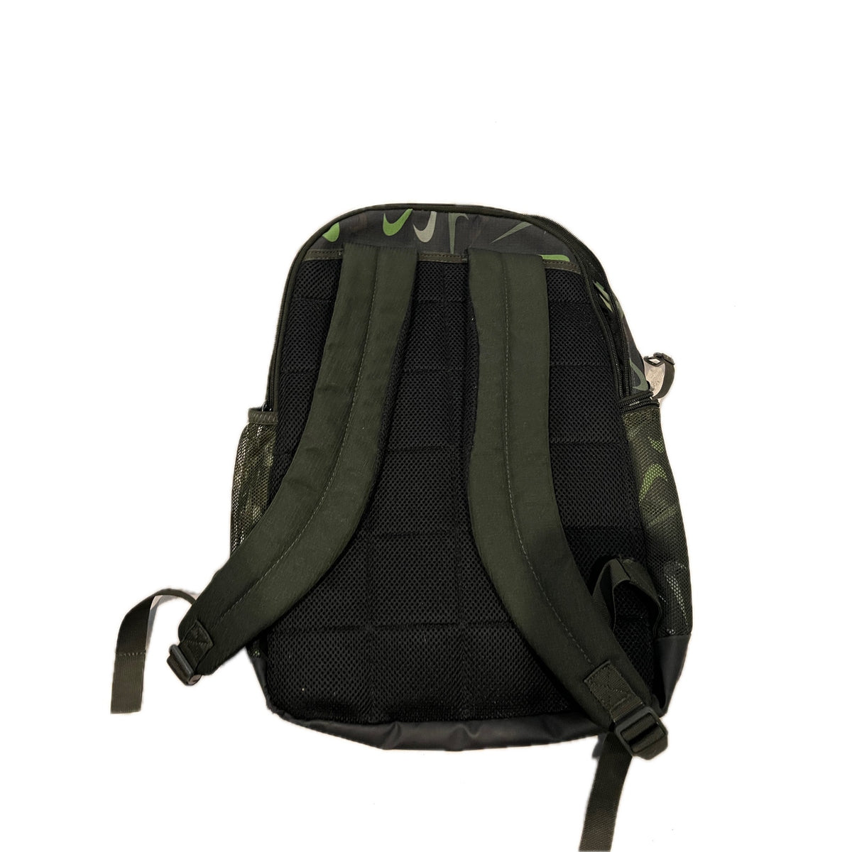 Nike Brasilia Printed Training Backpack 25L GreenBlackSilver