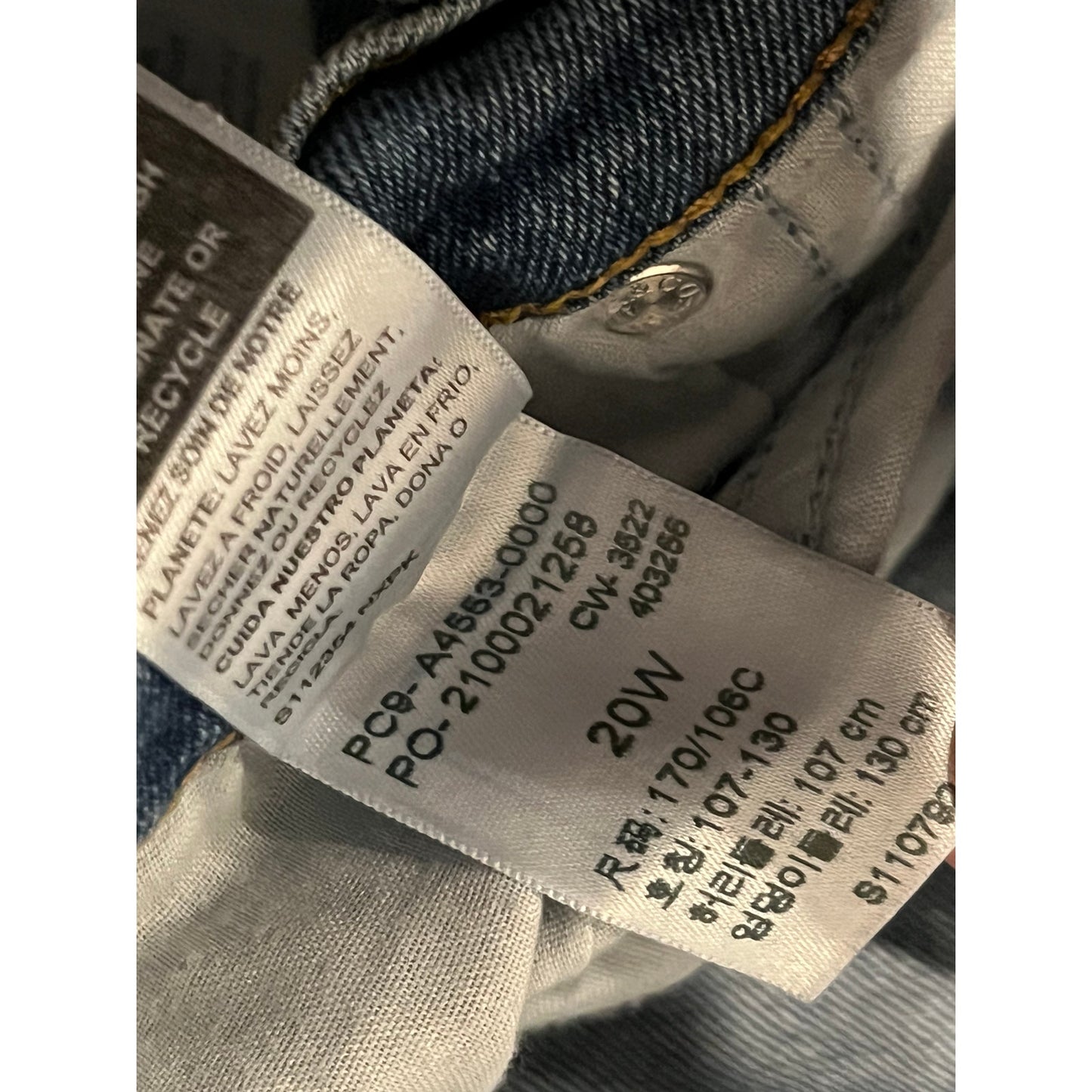 Levi's Signature Heritage HighRise Loose Crop Jeans para mujer, talla 20W