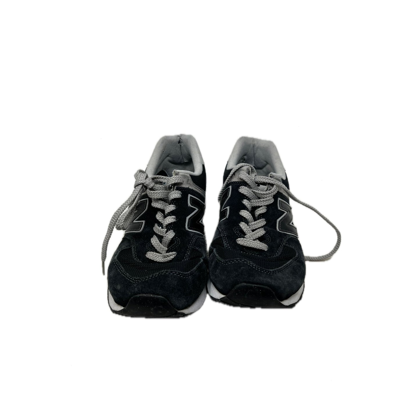New Balance 574 Baskets Noires Grises Unisexe Homme 8 Femme 9.5
