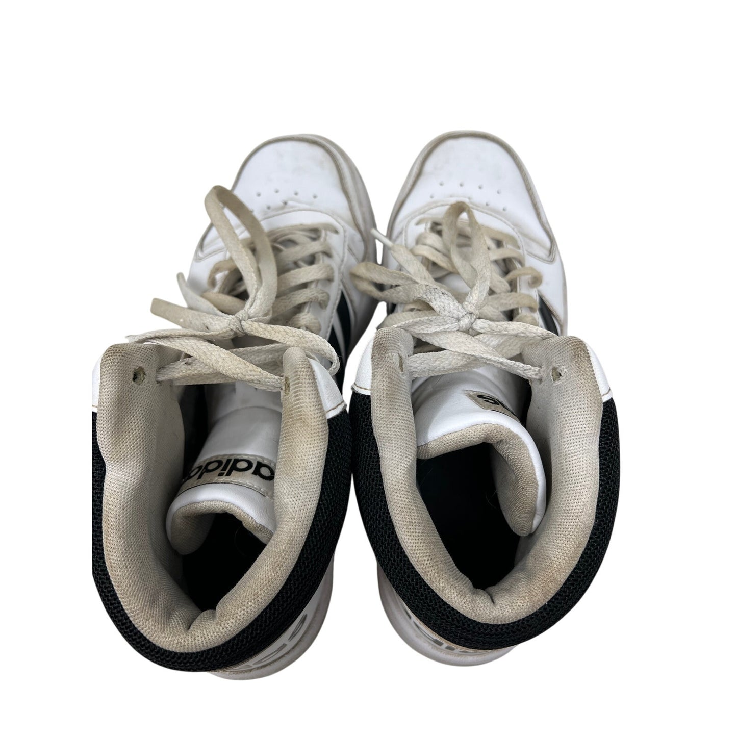 Chaussures montantes adidas Hoops 2.0 Mid blanc noir, pointure homme 10.5